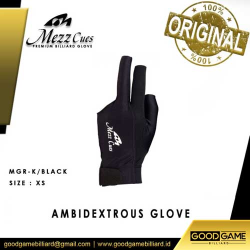 Ambidextrous Billiards Glove Black XS